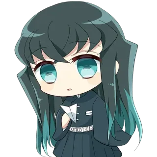 🌀 Muichiro Tokito Demon Slayer Anime, Chibi, Demon Slayer, Muichiro Tokito, Personaggio, Manga whatsapp sticker