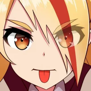 😛 Аниме, Манга, Персонаж, Мультфильм, Язык, Выражение лица telegram sticker