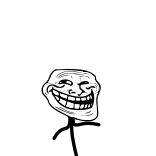 💃 Trollface Troll, Meme, Internet, Drôle, Visage, Humour telegram sticker