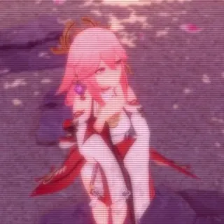 🌟 Yae Miko Genshin Impact Anime, Jeu, Genshin Impact, Yae Miko, Personnage de jeu vidéo whatsapp sticker