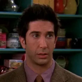 😐 Ross Geller Friends sitcom, tv show, character, Ross, Friends telegram sticker