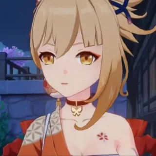 🎆 Yoimiya Genshin Impact yoimiya, genshin impact, personaje anime, videojuego, waifu whatsapp sticker
