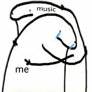 ♥️ music
me florkofcows, meme, music, emotional, sad telegram sticker