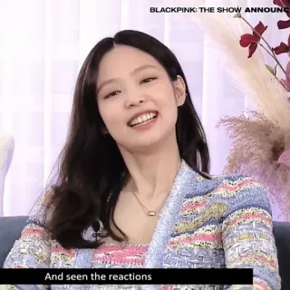 🍬 Jennie BLACKPINK: THE SHOW BLACKPINK: THE SHOW ANNOUNC
And seen the reactions เคป็อป, นักร้อง, แบล็กพิงก์, เจนนี่, เพลง, ไอดอล telegram sticker