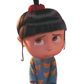 ✳️ Agnes Despicable Me cartoon, animation, character, girl, Agnes, Despicable Me telegram sticker