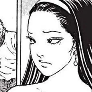 😒 Manga, Komiks, Junji Ito, Horror telegram sticker