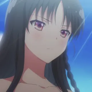 😑 anime, cartoon, woman, girl telegram sticker