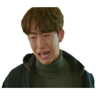 😫 homme, pleurer, triste, émotions, portrait, coréen telegram sticker