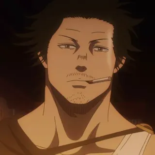 🚬 Yami Sukehiro Black Clover Anime, Black Clover, Yami, Sukehiro, Manga, Personnage telegram sticker