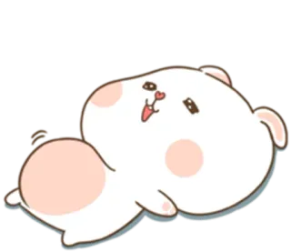 😋 cute, animal, cartoon, kawaii, bear, happy telegram sticker