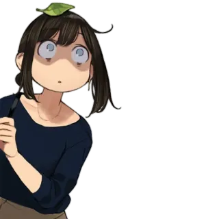 😳 Аниме девушка, Удивлённая, Мультфильм, Женщина, В шоке telegram sticker