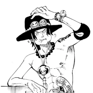 🤨 Ace One Piece Anime, Manga, One Piece, Ace telegram sticker