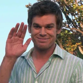 👋 Dexter Morgan Dexter Dexter, asesino en serie, serie de TV, Michael C. Hall telegram sticker