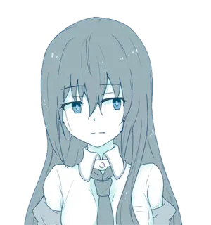 😕 Аниме девушка, Манга, Персонаж, Иллюстрация, Милый, Женщина telegram sticker