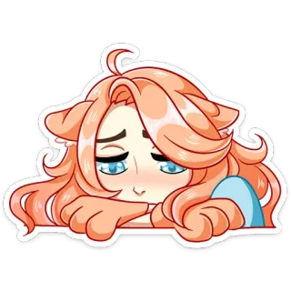 😫 Anime, Cartoon, Niedlich, Figur, Illustration, Sticker telegram sticker