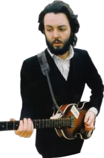 🎸 Paul McCartney Paul McCartney, The Beatles, Musician, Guitar, Music, Singer telegram sticker