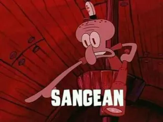🤔 Squidward Spongebob SANGEAN Carlo, Bob l'éponge, dessin animé, mème, boire telegram sticker