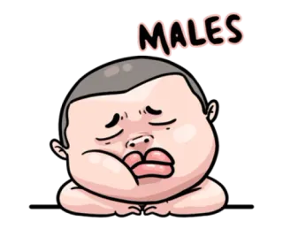 😑 MALES Dibujo animado, Ilustración, Lindo, Masculino, Personaje whatsapp sticker