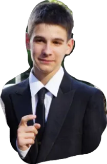 😏 persona, esmoquin, hombre, ropa formal, retrato, traje telegram sticker