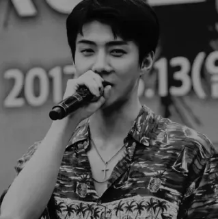 ✖️ kpop, sänger, mikrofon, idol, mann, musik telegram sticker
