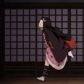 🌺 Nezuko Kamado Demon Slayer アニメ, 鬼滅の刃, 禰豆子, 竈門禰豆子, 漫画, キャラクター, マンガ telegram sticker