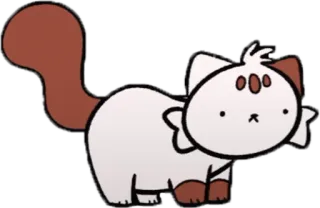 😶 cat, animal, cute, cartoon, pet telegram sticker