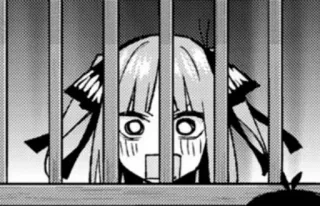 😨 Anime, Manga, The Quintessential Quintuplets, Nino Nakano whatsapp sticker