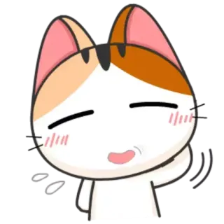😅 猫, 可愛い, 動物, 漫画, 幸せ telegram sticker