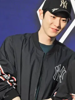 ☁️ pria, mode, model, new york yankees, bisbol, jaket telegram sticker