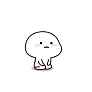 🦋 süß, kawaii, Cartoon, Blob, simpel, minimalistisch, traurig, entzückend whatsapp sticker