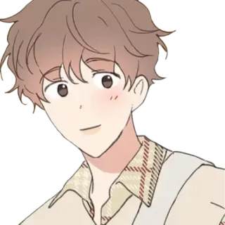 🙃 cartoon, anime, character, art, cute, smiling, illustration telegram sticker