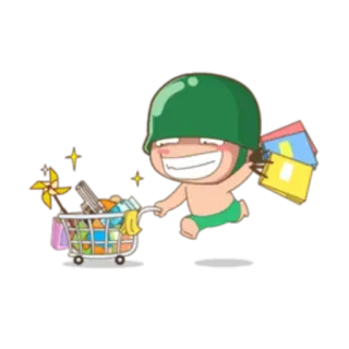 baby soldier whatsapp stickers