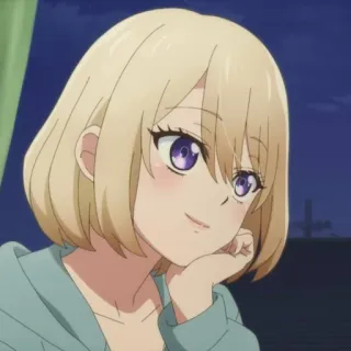 💛 Anime, fille, mignon, personnage, portrait telegram sticker
