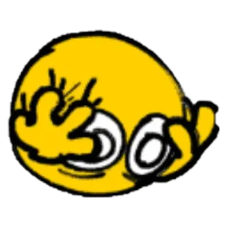 😖 Emoji, Stinkefinger, Beleidigung, Geste, Cartoon telegram sticker