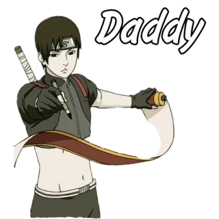🌟 Sai Naruto Daddy anime, manga, sai, naruto, fanart telegram sticker