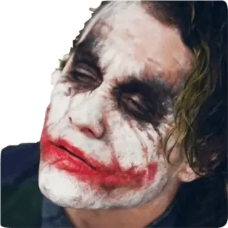 😓 Joker ジョーカー, DCコミックス, ヴィラン, ピエロ, 犯罪, バットマン telegram sticker