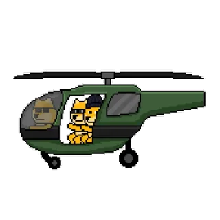 😩 hélicoptère, animal, chien, pilote, véhicule, vol telegram sticker