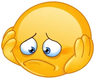 ☹️ Emoji, triste, contrarié, inquiet, malheureux, expression, visage whatsapp sticker