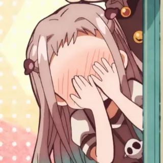 🐠 Nene Yashiro Toilet-bound Hanako-kun Anime, envergonhada, fofa, corando, garota, Nene Yashiro telegram sticker