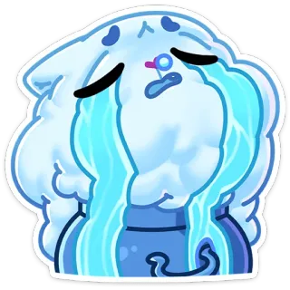 😭 triste, llorando, emocional, dibujos animados, lágrimas, ilustración, lindo, pegatina telegram sticker