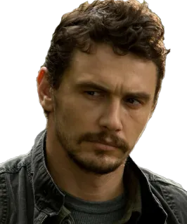 😒 James Franco actor, famoso, retrato, hombre whatsapp sticker