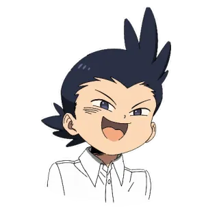 😝 Norman The Promised Neverland animé, personnage, souriant, Norman, The Promised Neverland telegram sticker