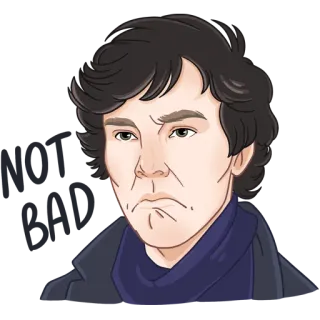 😏 Sherlock Holmes 셜록, 홈즈, 탐정, 캐릭터 telegram sticker