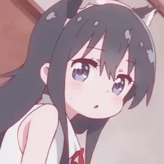 ❄️ 动漫, 女孩, 可爱, 猫耳, 卡通 telegram sticker