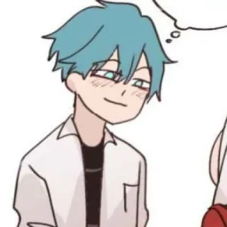 ❤️‍🔥 การ์ตูน, อนิเมะ, ภาพเหมือน, เด็กผู้ชาย, ตัวละคร telegram sticker