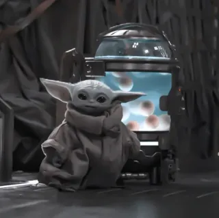 🧪 Baby Yoda The Mandalorian baby yoda, grogu, the mandalorian, star wars, disney, fofo, série de tv telegram sticker