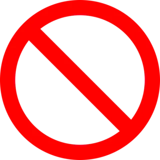 🚫 prohibido, restringido, sin símbolo, prohibición, advertencia, no entrar telegram sticker