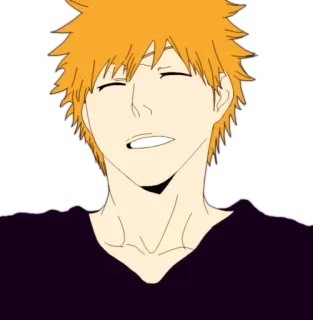 😅 Ichigo Kurosaki Bleach Anime, Manga, Ichigo, Ichigo Kurosaki, Bleach telegram sticker