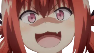 😲 Satania McDowell Kurumizawa Gabriel Dropout Anime, Demone, Satania, Gabriel Dropout, Malvagio, Cattivo telegram sticker