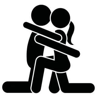 😊 patyczak, przytulanie, miłość, uczucie, związek telegram sticker